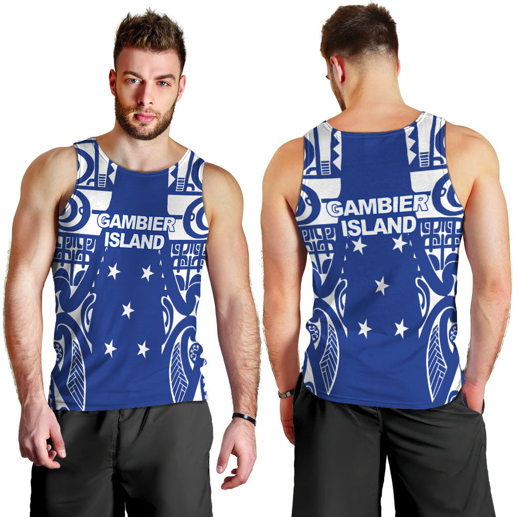 Gambier Islands Tribal Men Tank Top