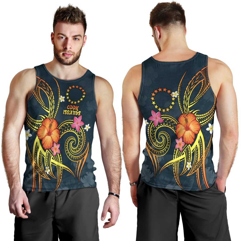 Cook Islands Polynesian Men's Tank Top Legend of Cook Islands Blue