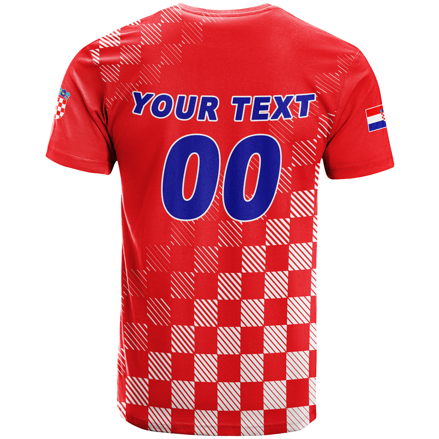 Custom Croatia Football 2022 Champions Pride T Shirt Red