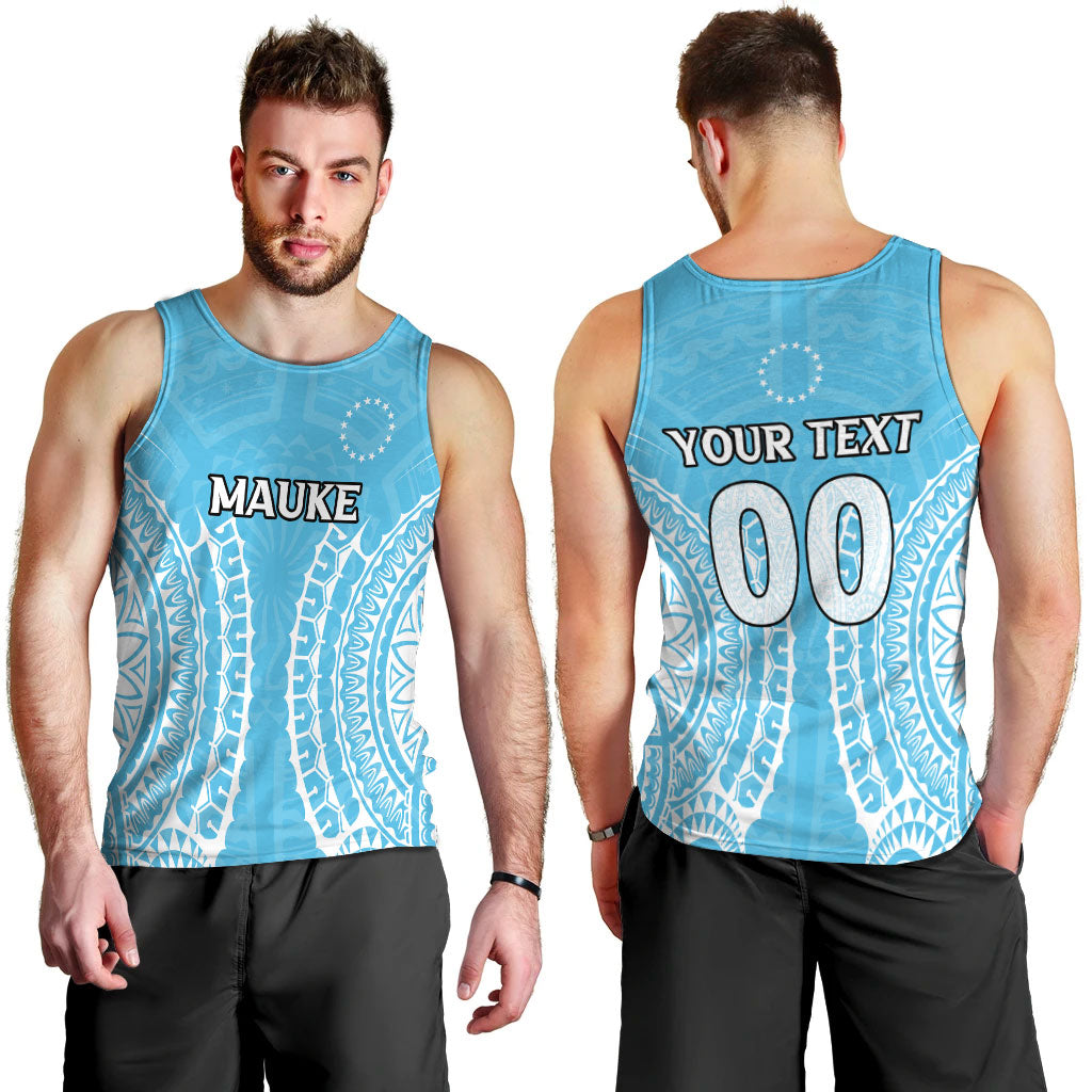 Custom Personalised Cook Islands Mauke Men Tank Top Tribal Pattern