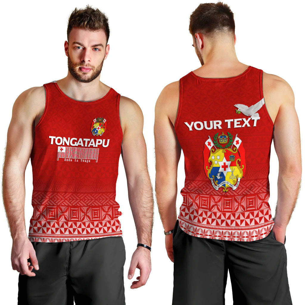 Custom Personalised Tonga Tongatapu Men Tank Top Tongan Pattern