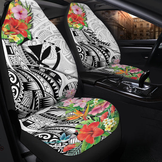 Hawaii Hibiscus Kanaka Polynesia Car Seat Covers