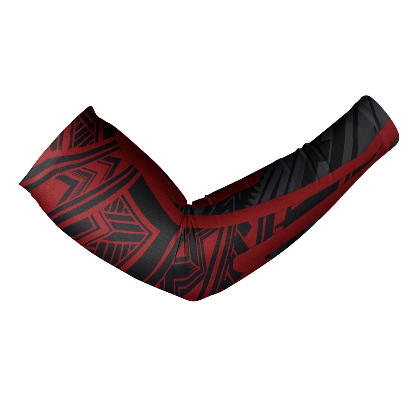 Samoa Arm Sleeve - Samoa Seal With Polynesian Pattern In Heartbeat Style (Red)