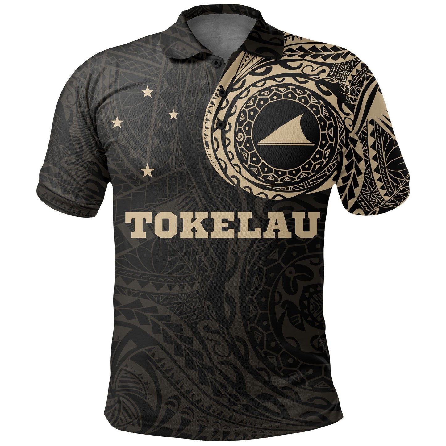 Tokelau Polo Shirt - Tokelau Flag Polynesian Tattoo - A7