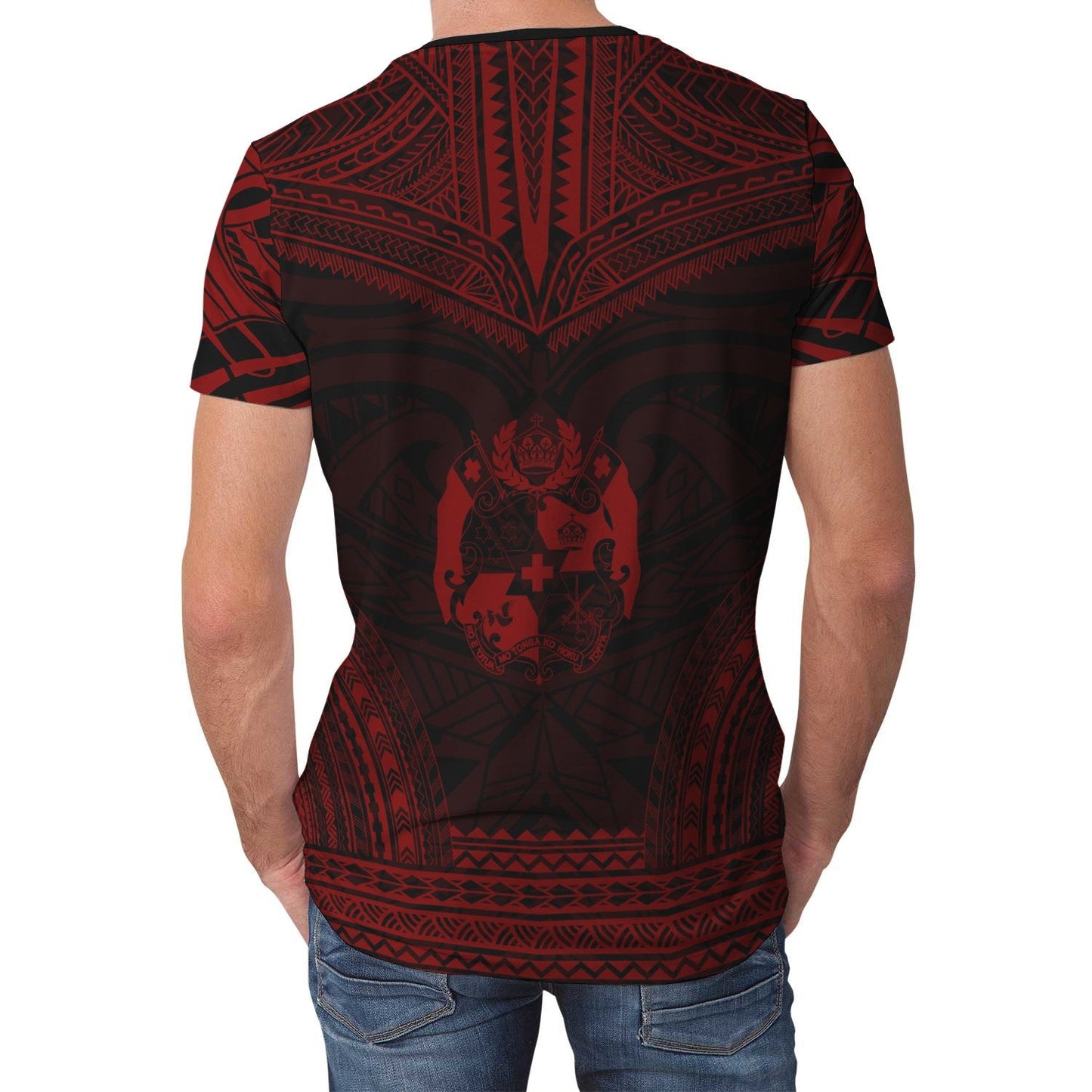 Tonga Unisex T - Shirt - Tonga Polynesian Chief Red Version