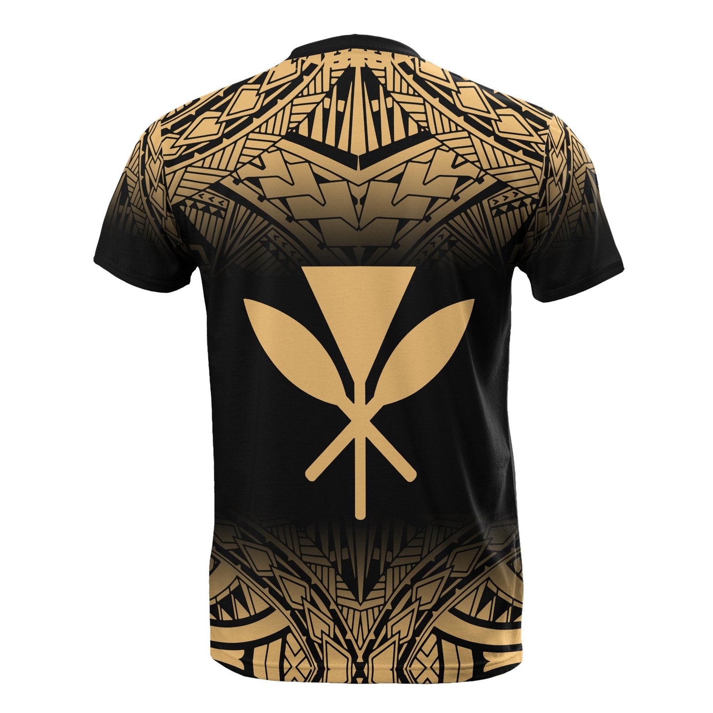 Hawaii All Over T - Shirt - Hawaii Kanaka Maoli Polynesian Tattoo Style Style Fog Style Gold