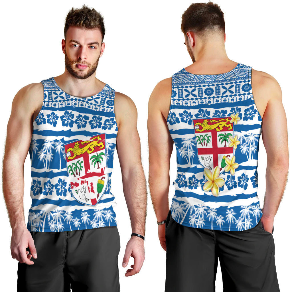 Fiji Polynesian Men Tank Top Fijian Tapa Pattern