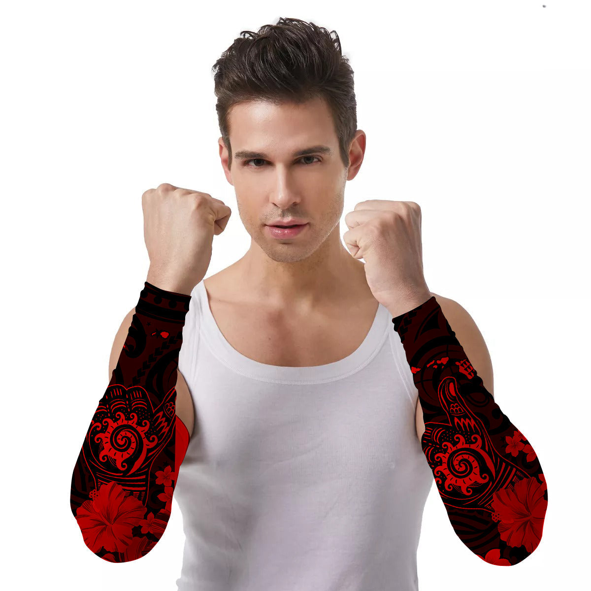 Arm Sleeves (Set of Two) Polynesia Cool Shaka Sign Ver.02