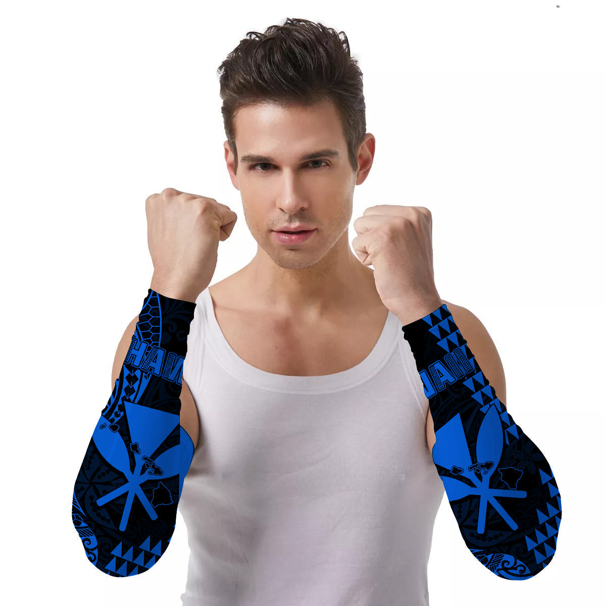 Arm Sleeves (Set of Two) Hawaii Day Kakau Proud To Be Hawaiian Kanaka Maoli Ver.04