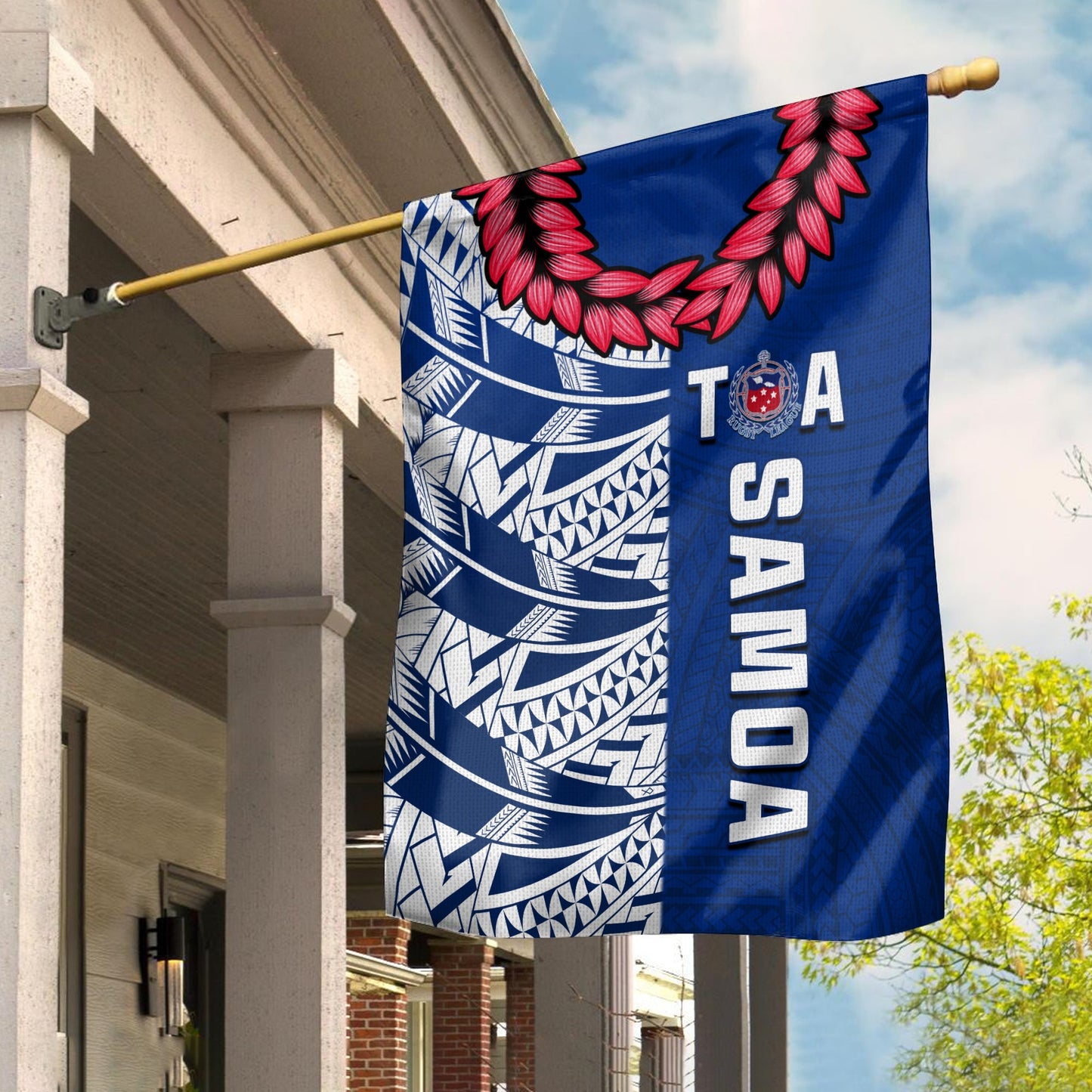 Toa Samoa Rugby Flag Siamupini Ula Fala Blue Ver.01