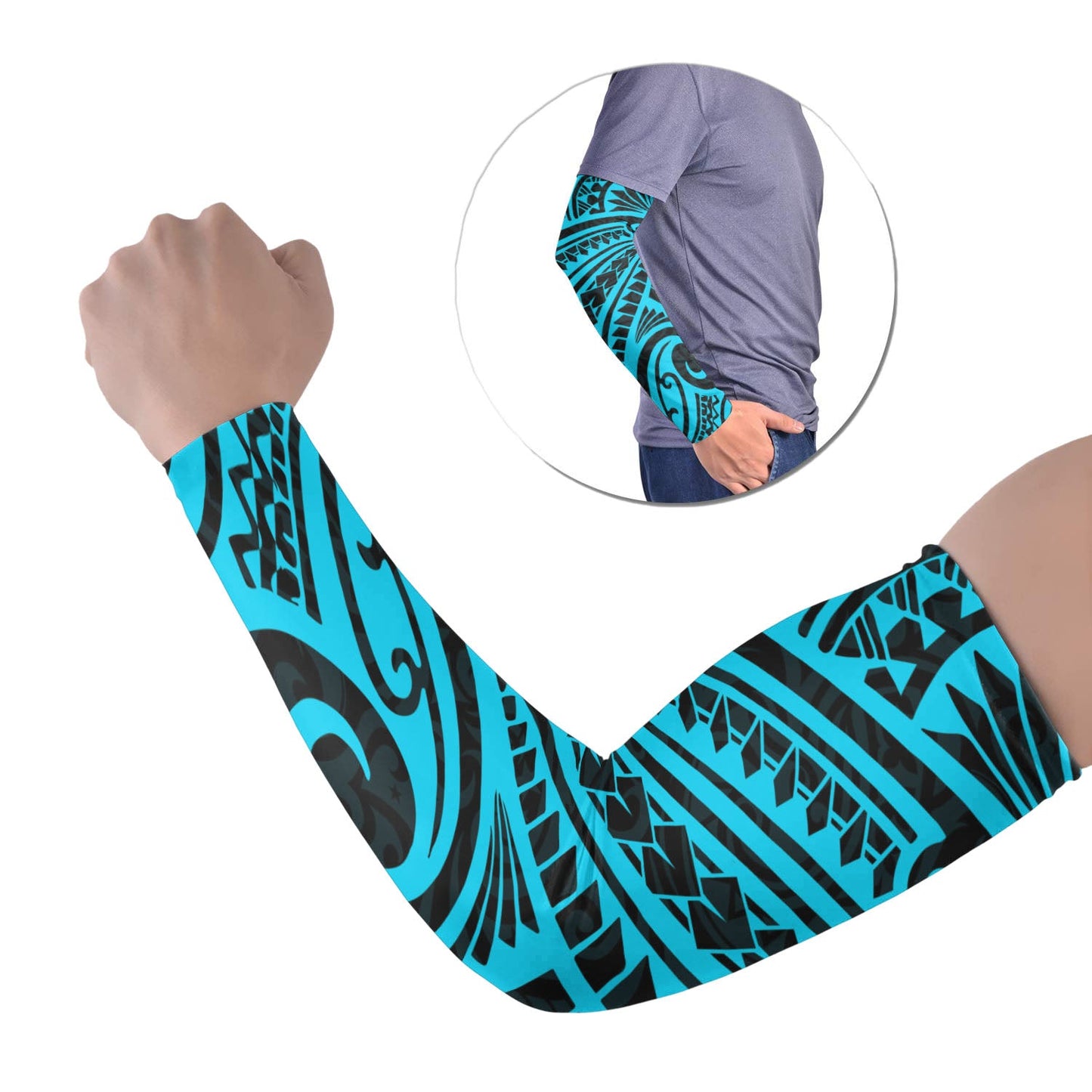 Polynesian Tribal Tattoo Arm Sleeve 43 (Set of Two) No.3