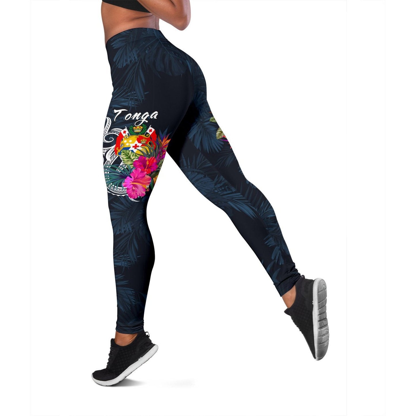 Tonga Polynesian Women's Leggings - Tropical Flower