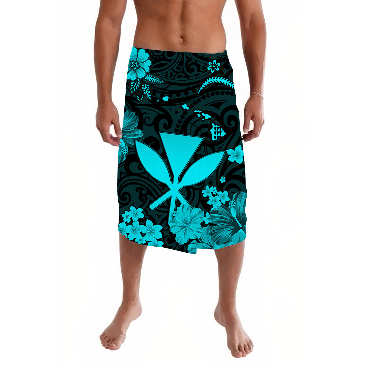 Hawaii Lavalava Polynesia Turquoise Kanaka Maoli