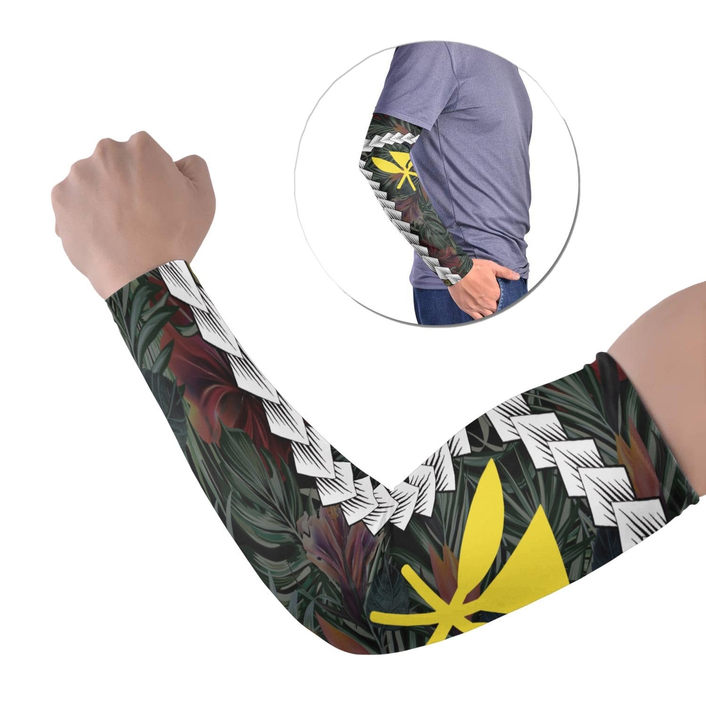 Polynesian Hawaii Arm Sleeve - Chain Polynesian Pattern