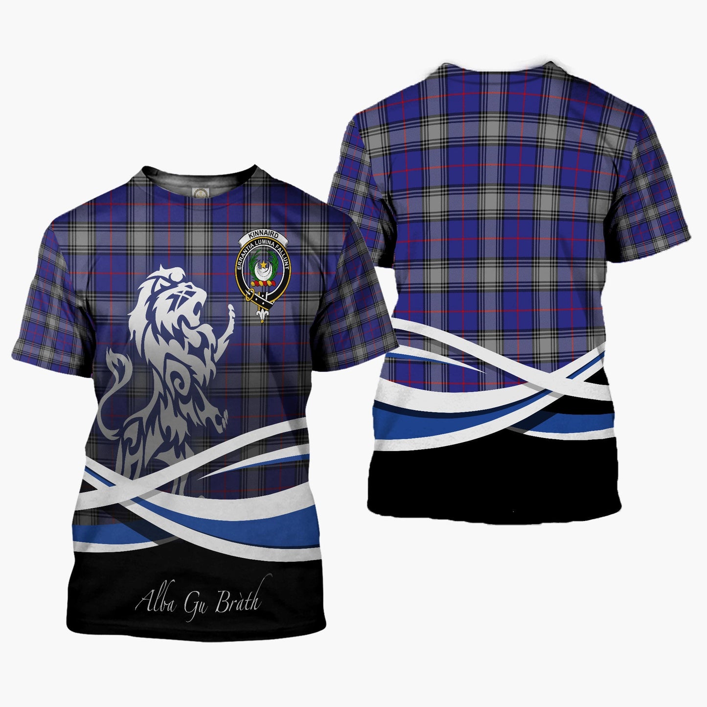 Printivon Kinnaird Clan Crest Alba Gu Brath T Shirt Scotland Gift