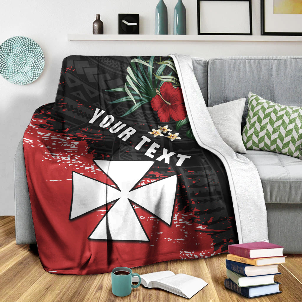 Custom Personalised Wallis and Futuna Polynesian Premium Blanket Fantastic Flowers