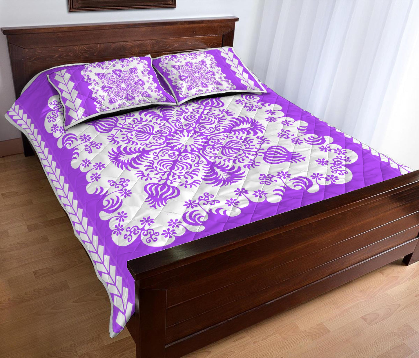 Hawaii Quilt Bed Set Pattern Version Special Purple
