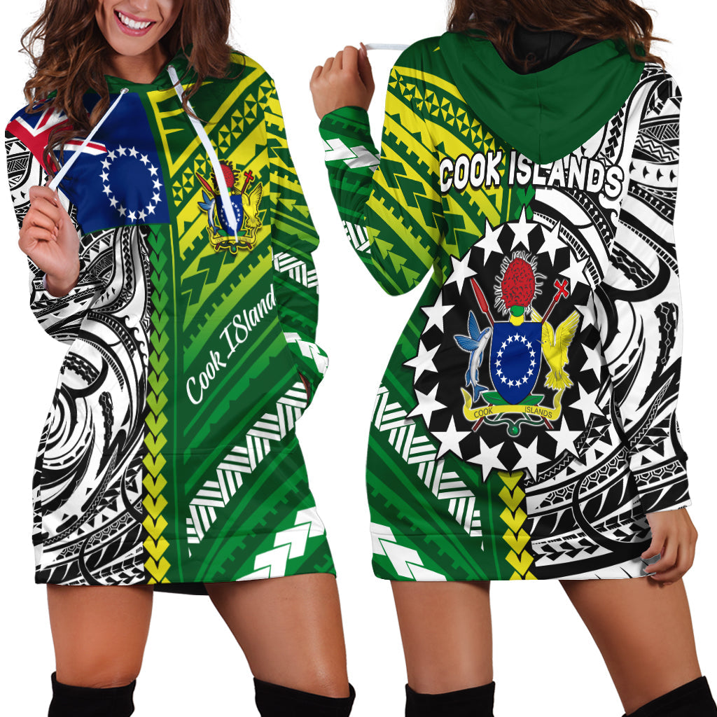 Cook Islands Unique Hoodie Dress Polynesia Pattern