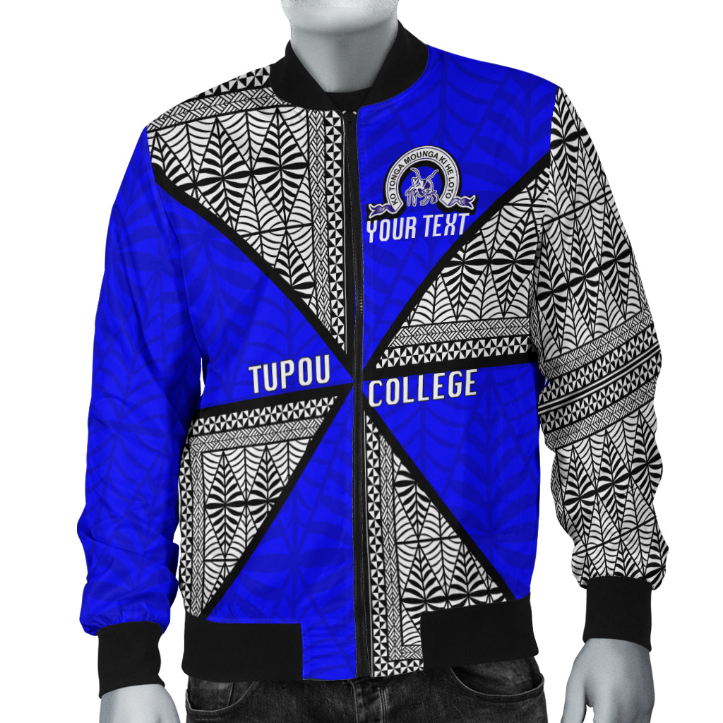 (Custom Personalised) Tonga Tupou College Bomber Jacket Tongan Patterns