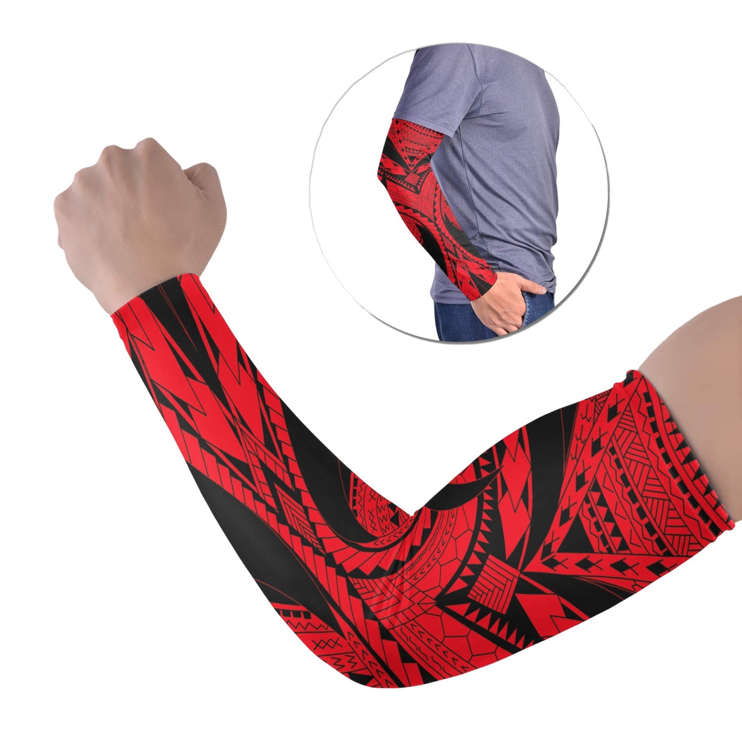 Polynesian Samoa Tribal Tattoo Arm Sleeve 43 (Set of Two) No.2