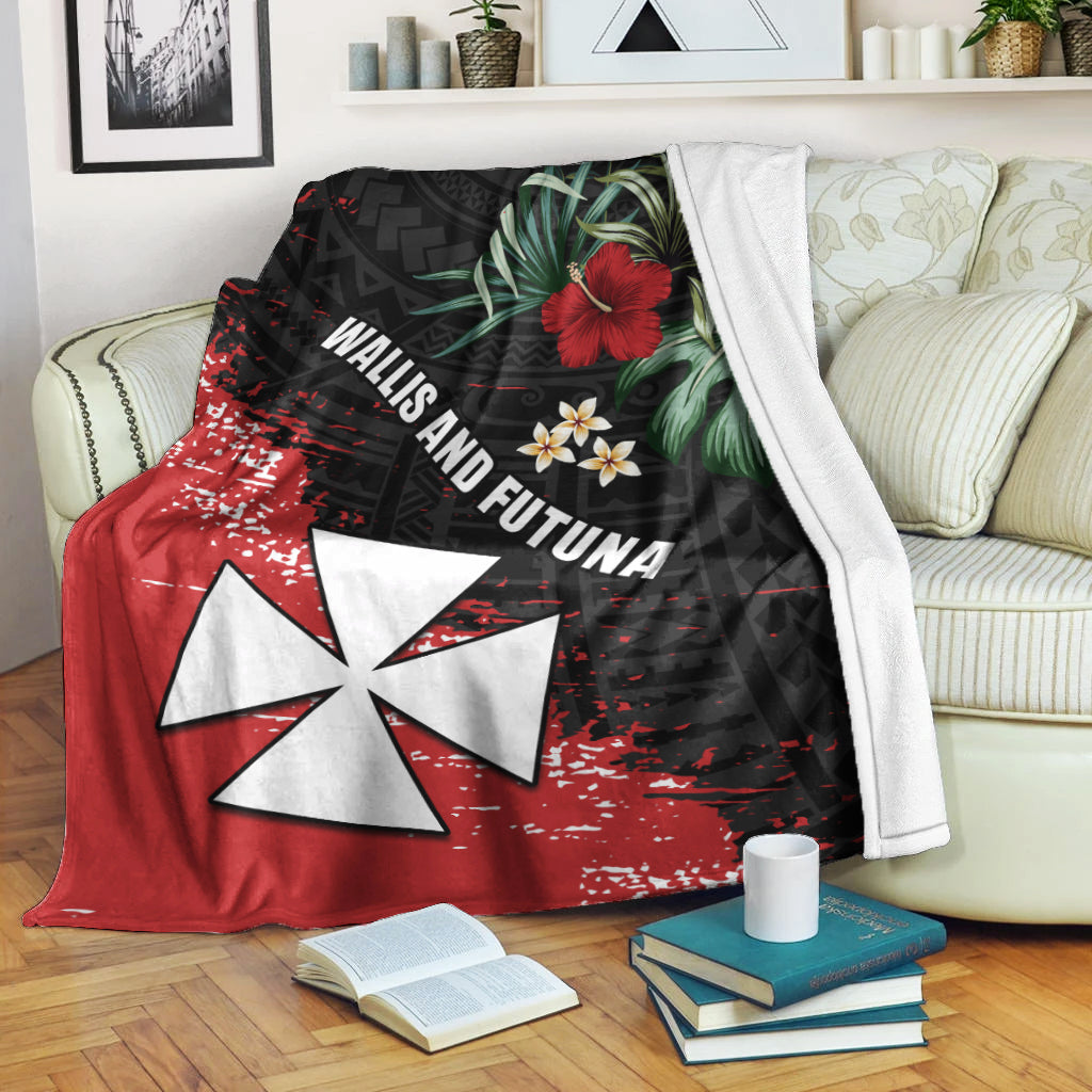 Wallis and Futuna Polynesian Premium Blanket Fantastic Flowers