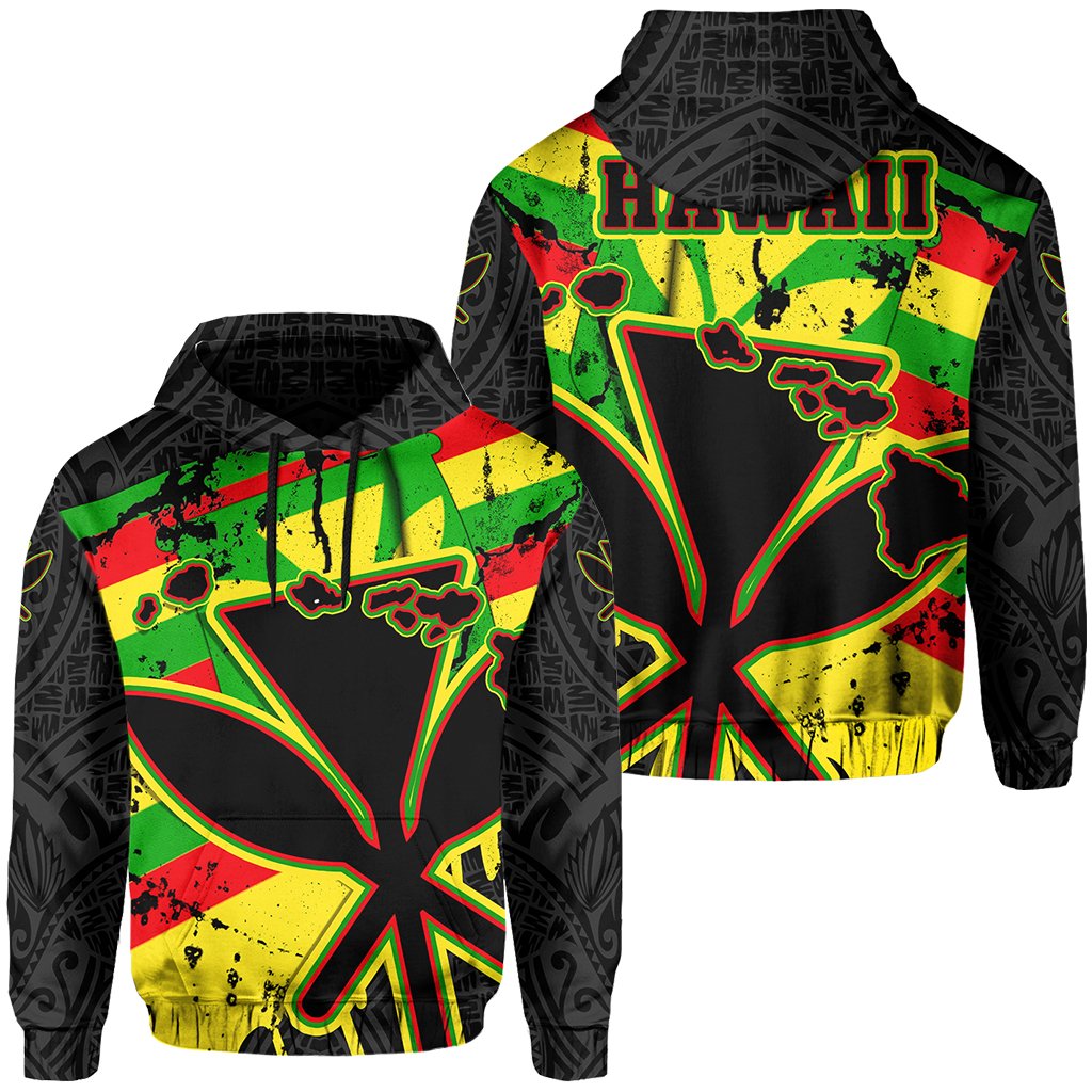 Hawaii Kanaka Maoli Flag Hoodie My Blood
