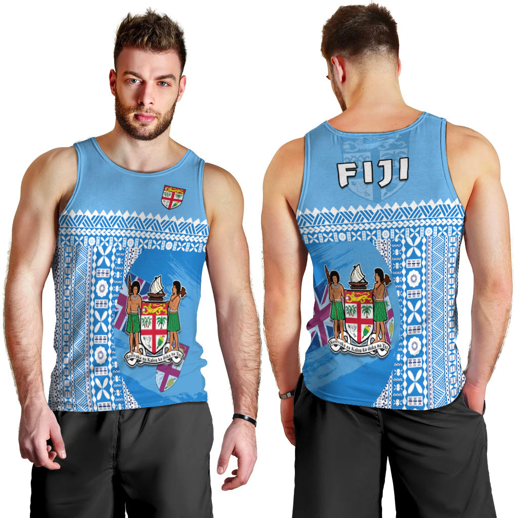 Fiji Dreamy Men Tank Top Tapa Pattern