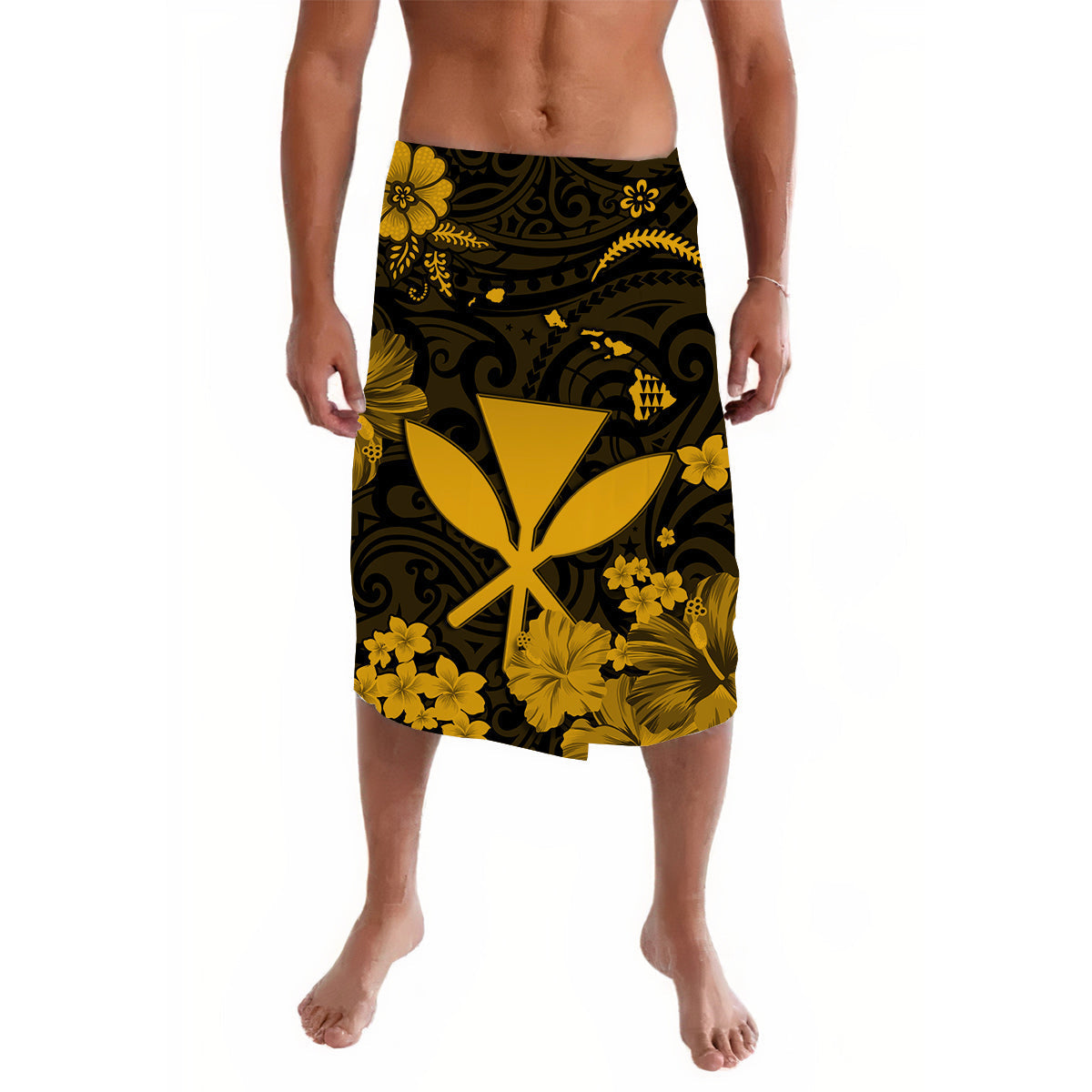 Hawaii Lavalava Polynesia Gold Kanaka Maoli