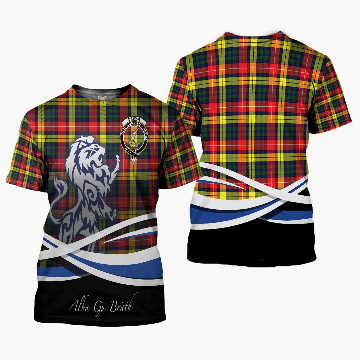 Printivon Dewar Clan Crest Alba Gu Brath T Shirt Scotland Gift