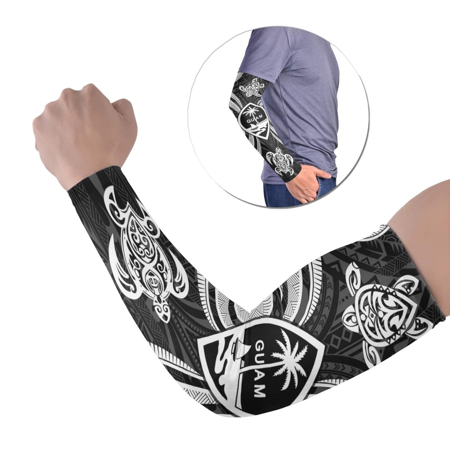 Guam Arm Sleeve (Set of 2) - White Tentacle