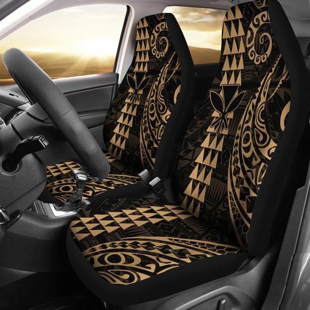 Kanaka Polynesian Car Seat Covers Gold