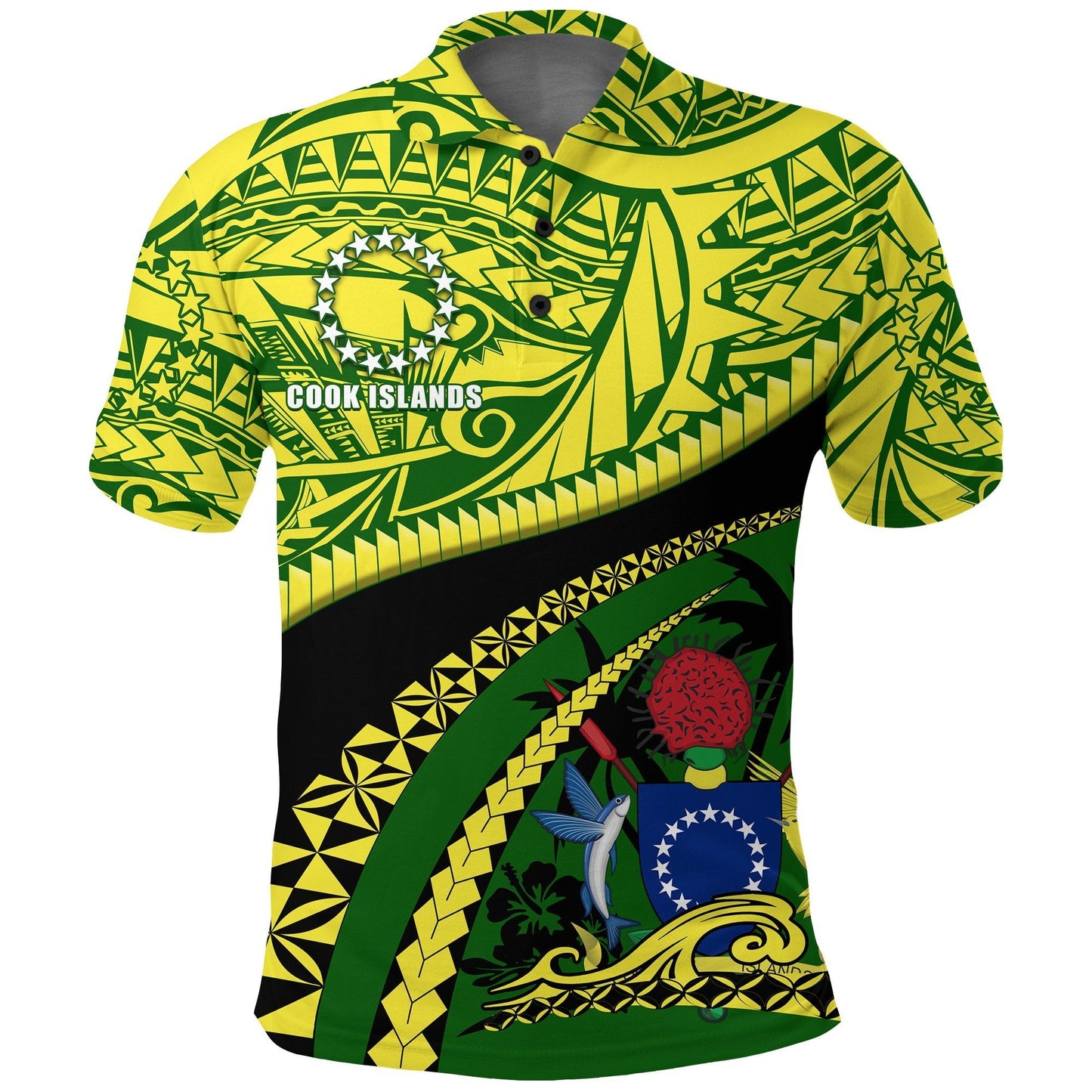 Cook Islands Polo Shirt Polynesian Tattoo