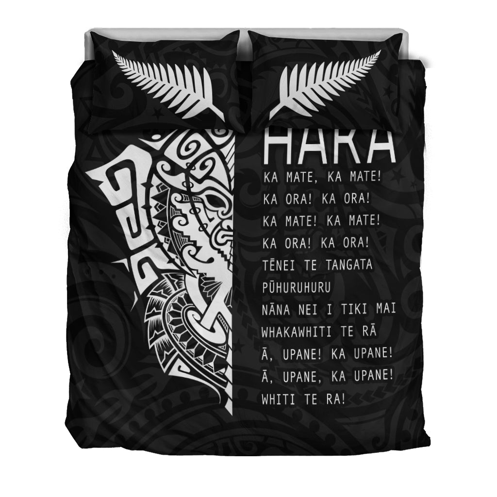 New Zealand Rugby Bedding Set Haka All Black mix Ta Moko Version 02