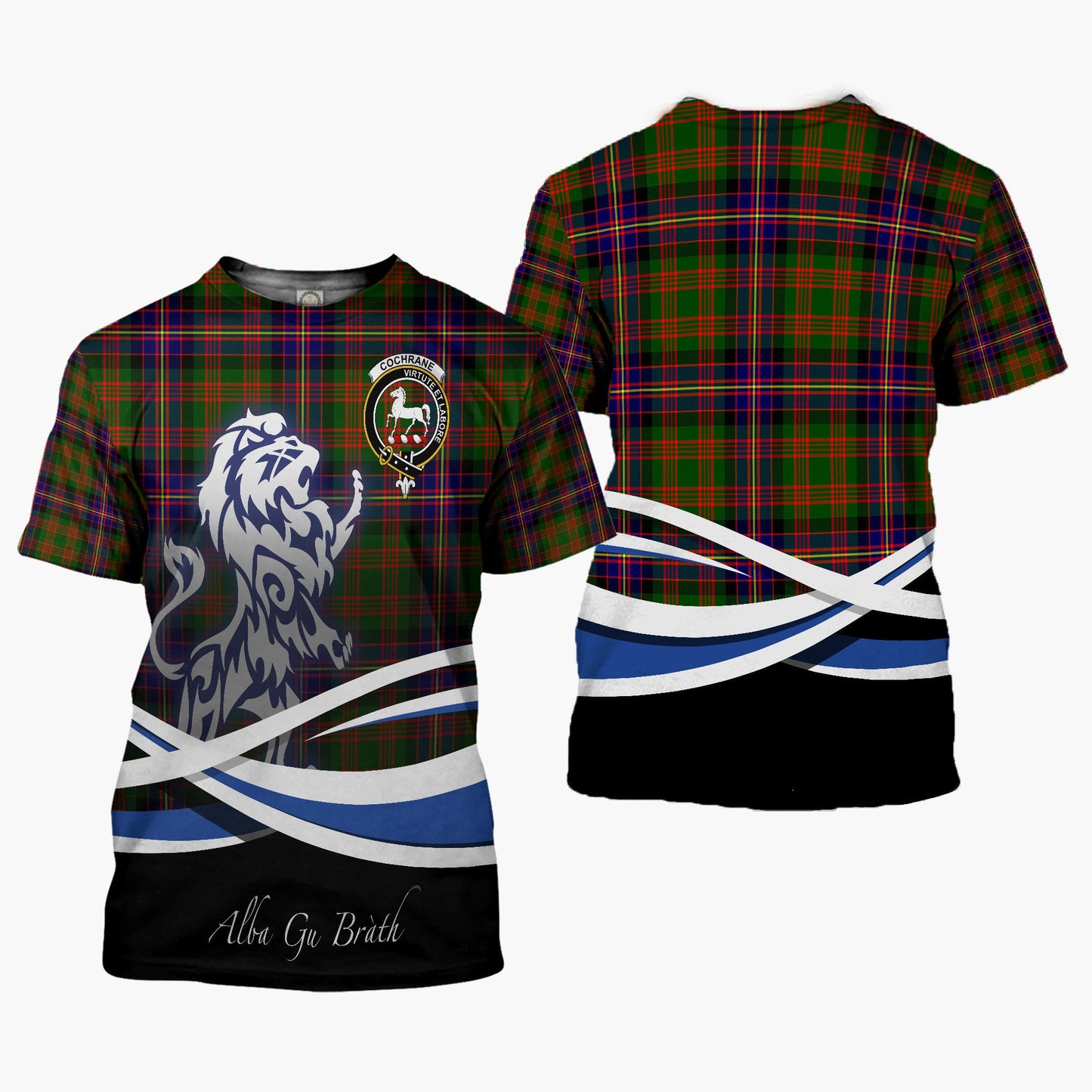 Printivon Cochrane Clan Crest Alba Gu Brath T Shirt Scotland Gift
