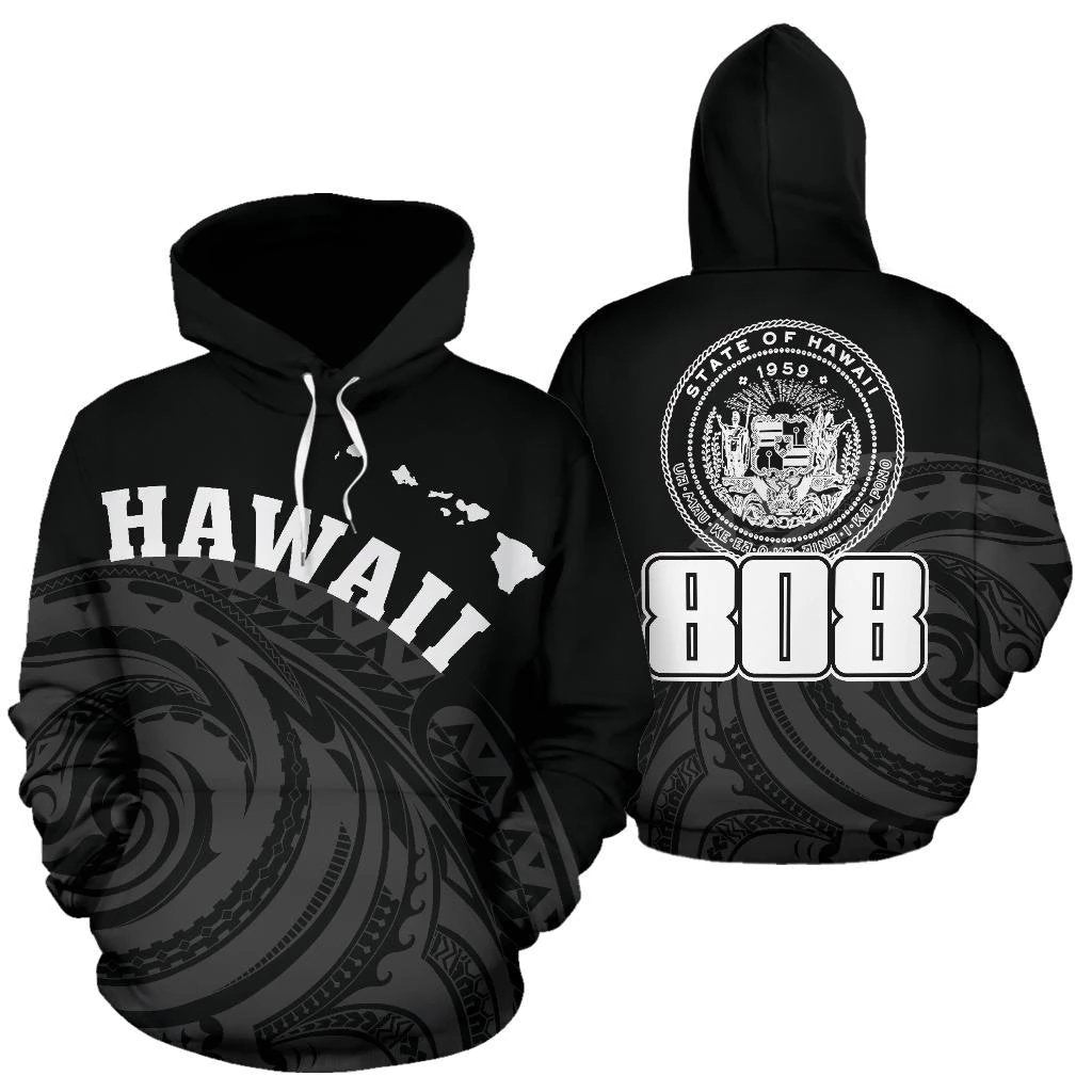 Hawaii Polynesia Hoodie Tatau Style