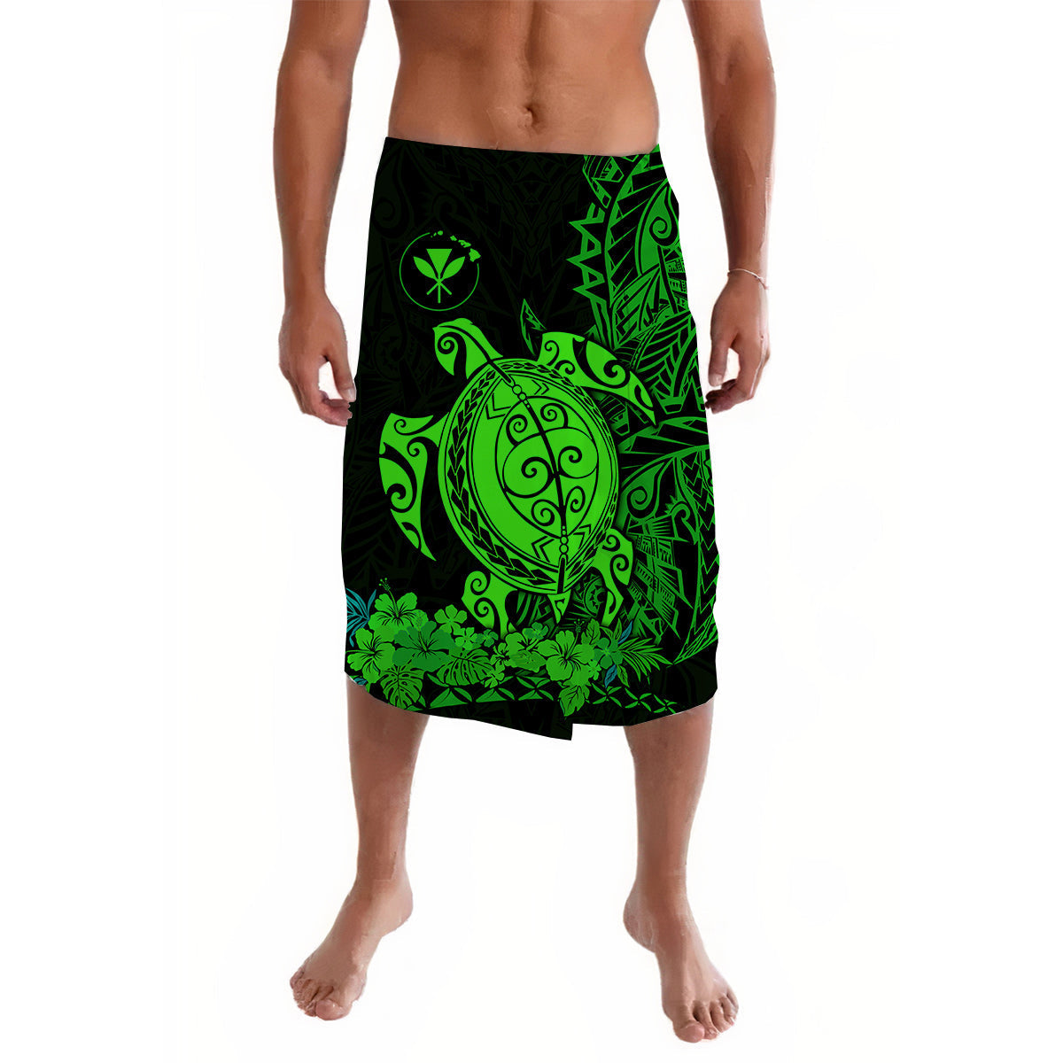 Hawaii Polynesian Lavalava Green Sea Turtles Hawaiian