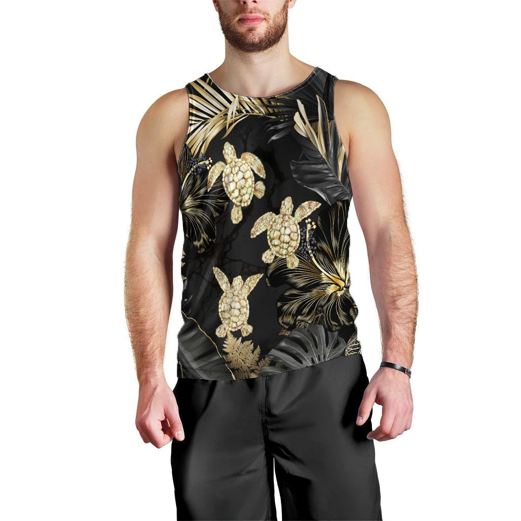 Hawaiian Golden Tropical Turtle Tank Top AH