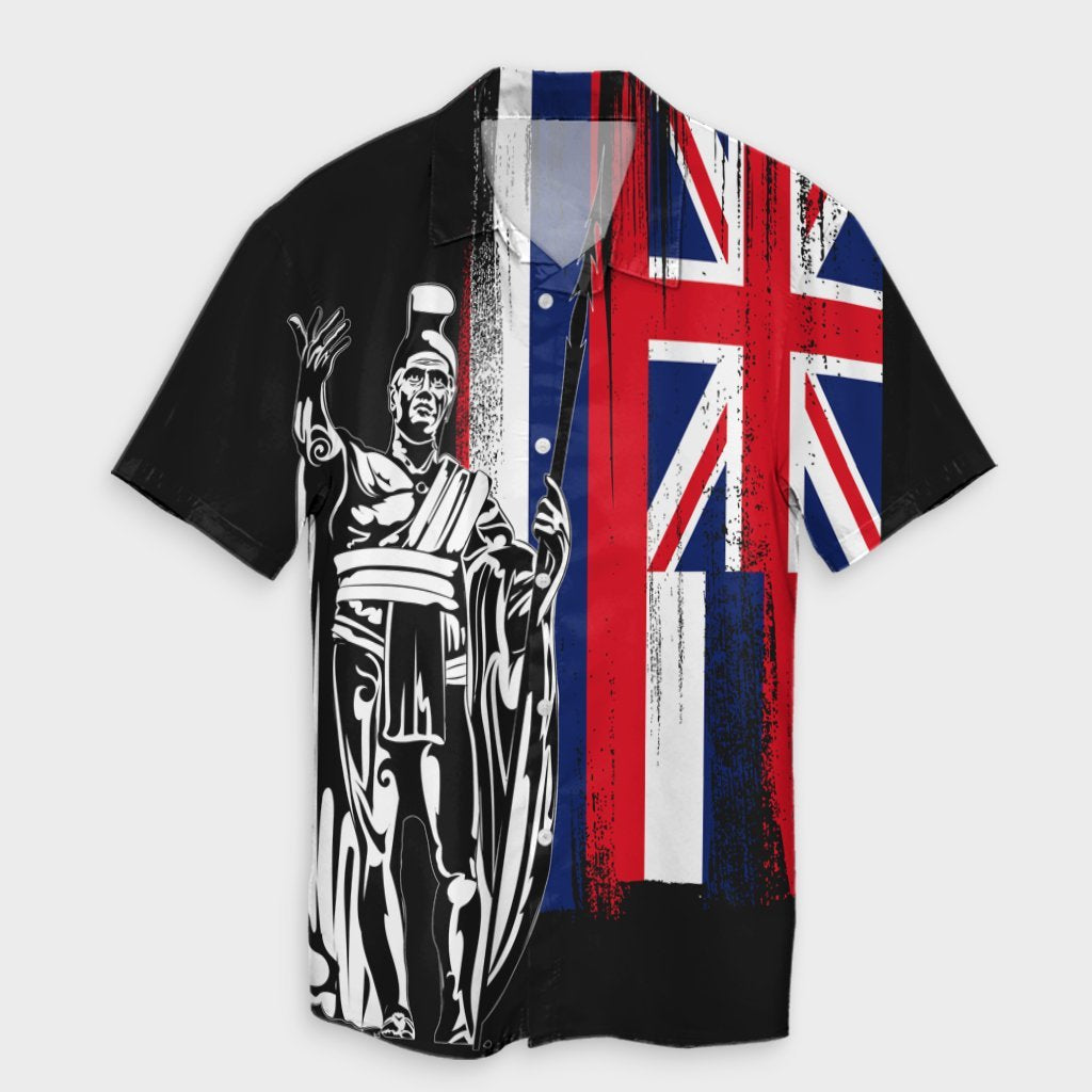Hawaiian - Hawaii King Flag Hawaiian Shirt - AH