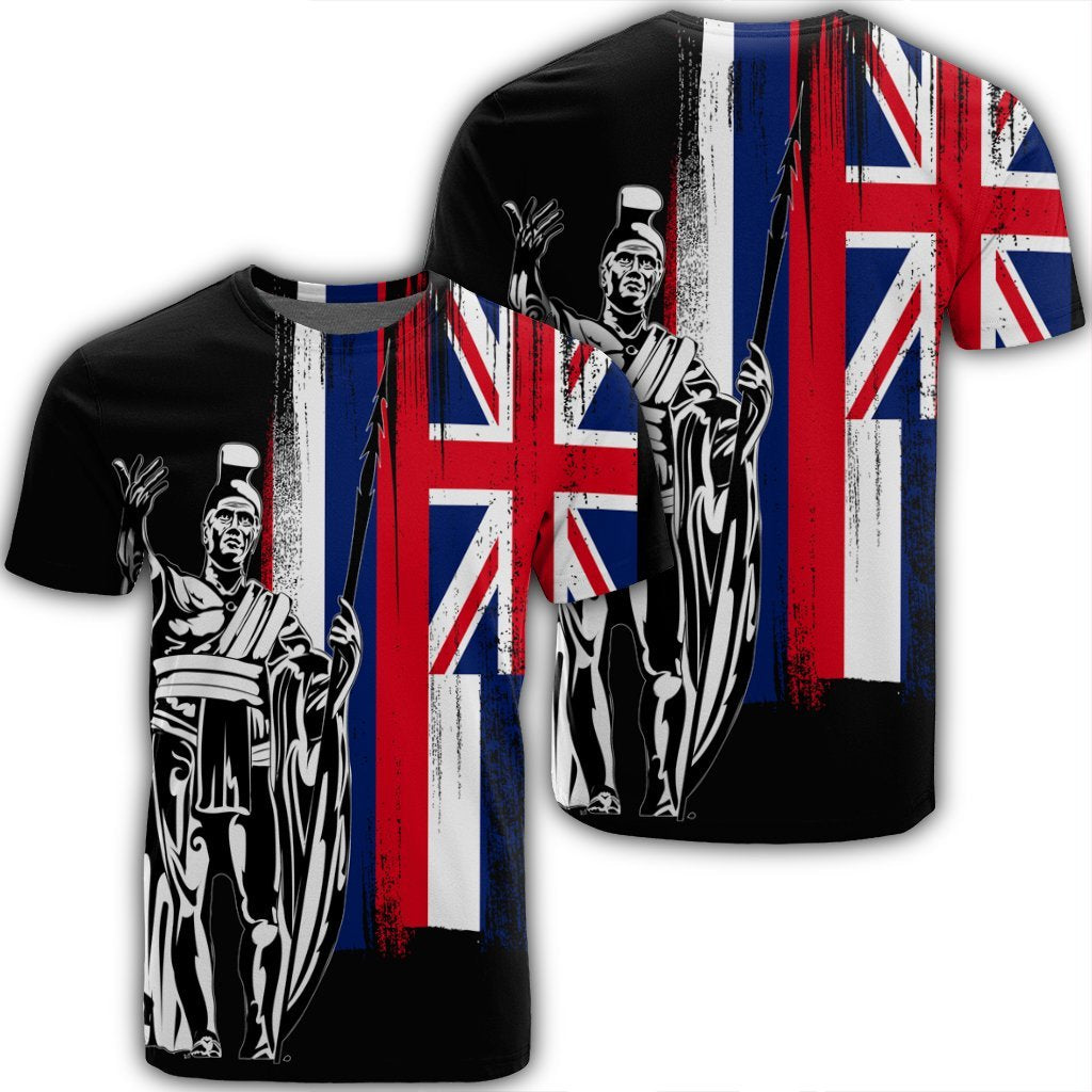 Hawaiian - Hawaii King Flag T-Shirt - Ah