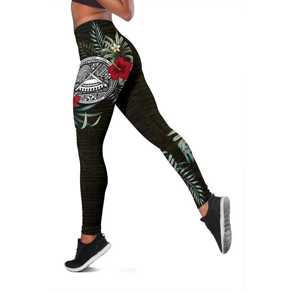 American Samoa Hibiscus Leggings