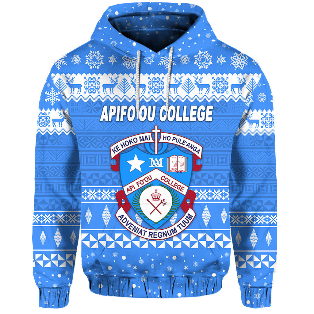 ( Personalised) Apifo'ou College Christmas Hoodie Simple Style