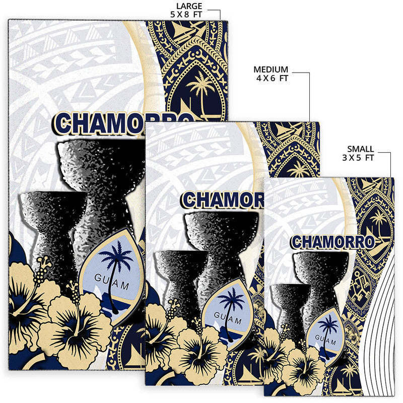 Guam Chamorro Area Rug White Style