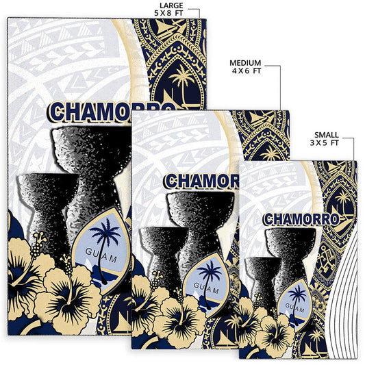 Guam Chamorro Area Rug White Style