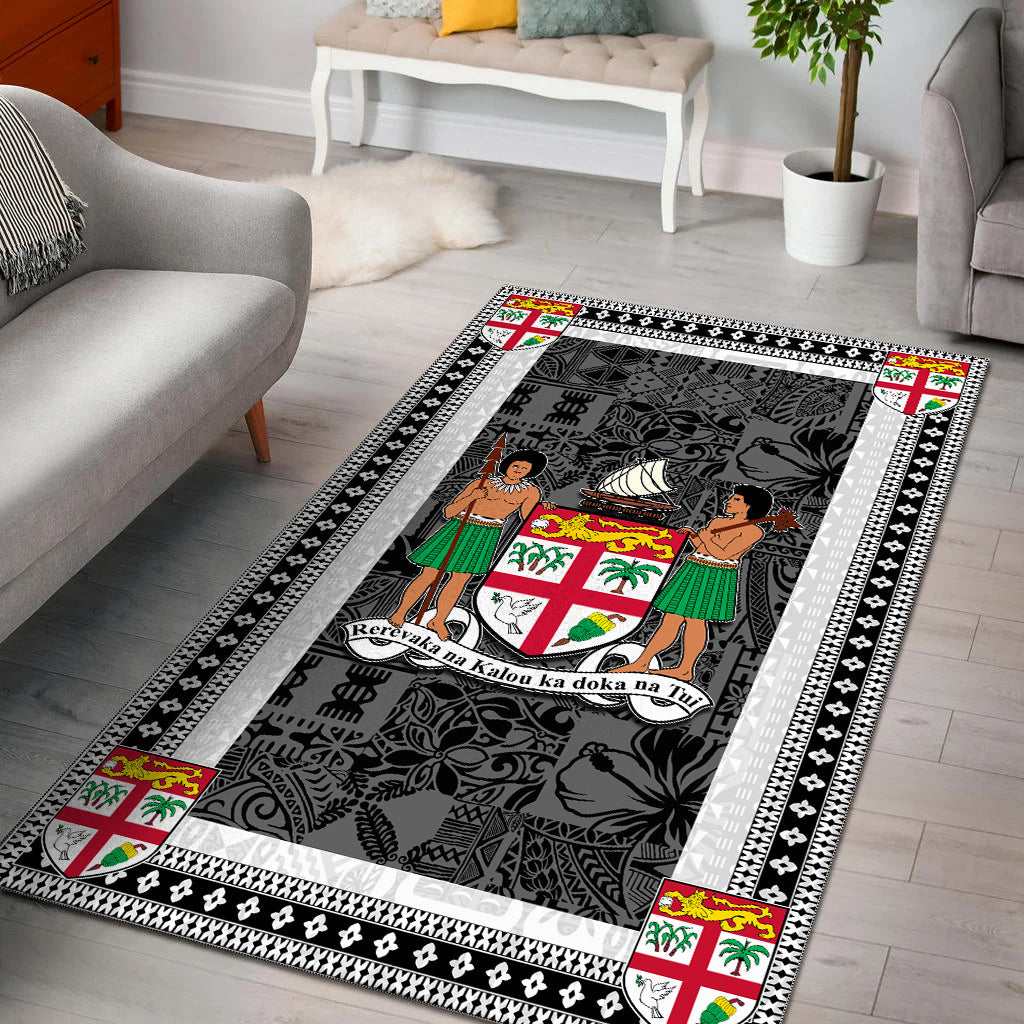 Fiji Area Rug White Style No.1