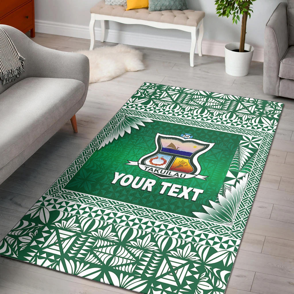 (Custom Personalised) Tonga Takuilau College Area Rugs Simplified Version