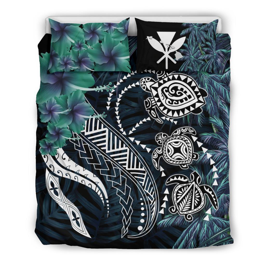 Kanaka Maoli (Hawaiian) Bedding Set Polynesian Turtle Pacific Tribal