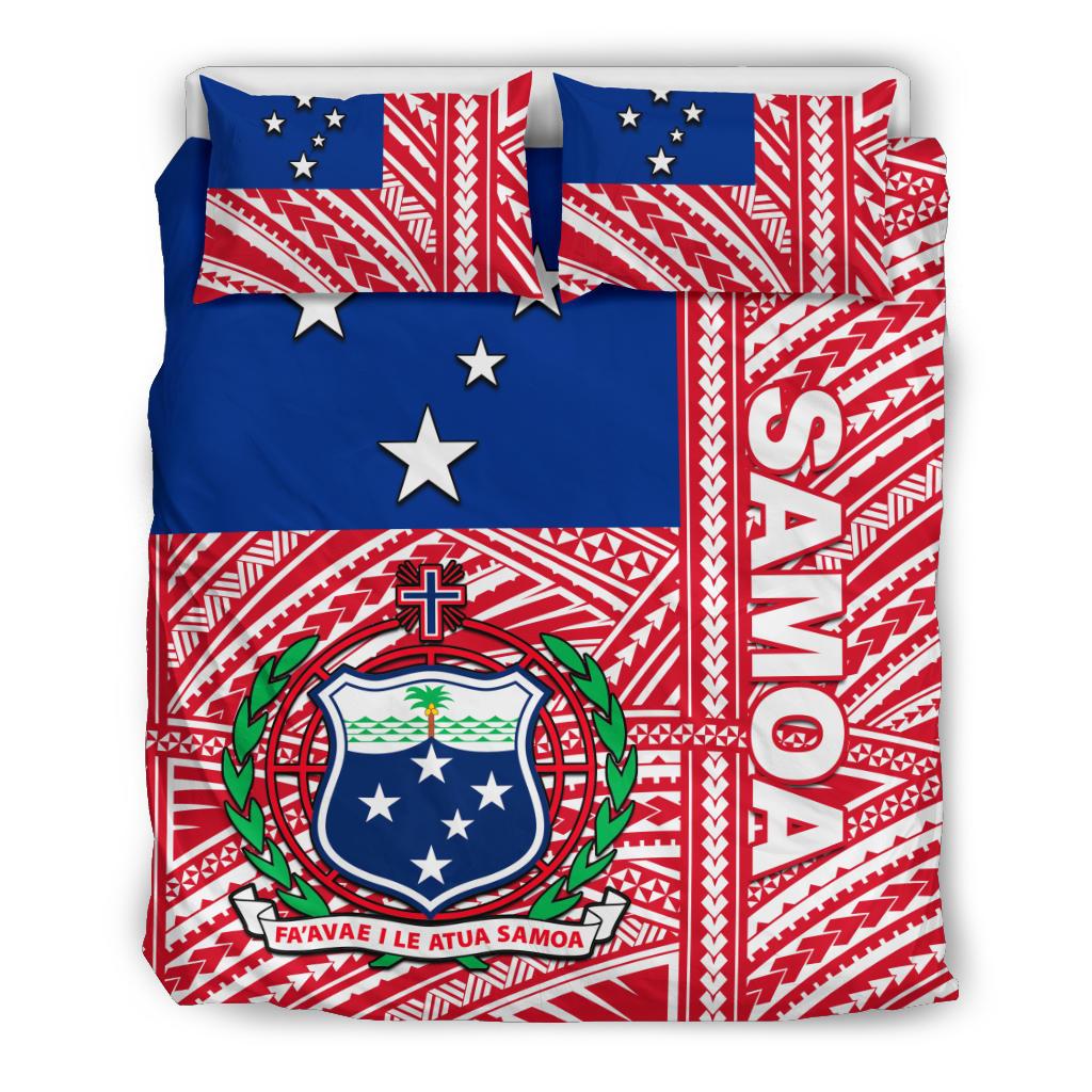 Samoa Flag Polynesian Bedding Set