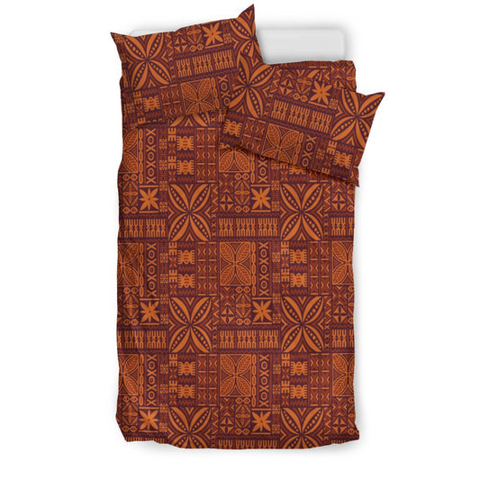 Hawaiian Traditional Aboriginal Pattern Polynesian Bedding Set