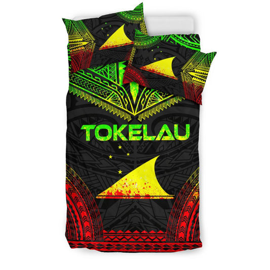 Tokelau Polynesian Chief Duvet Cover Set Reggae Version