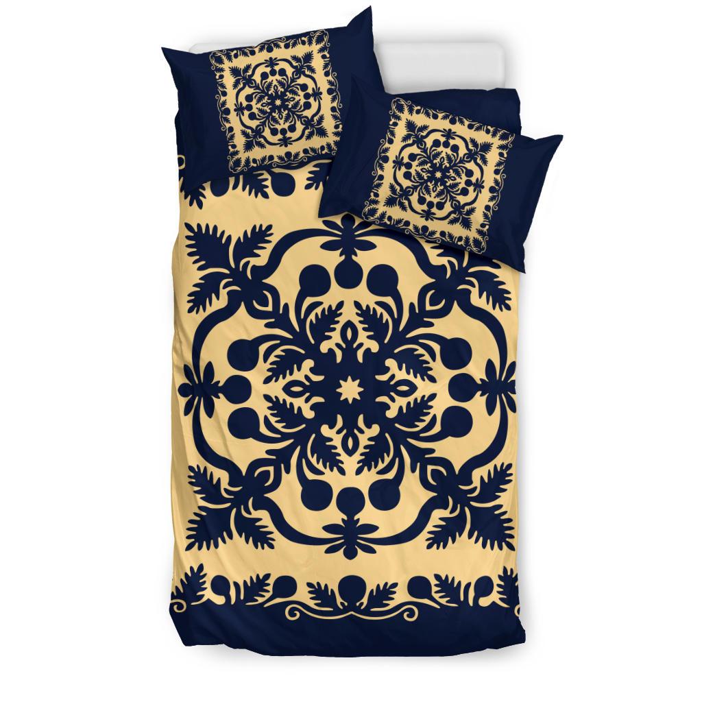 Hawaii Bedding Set Royal Pattern Indigo